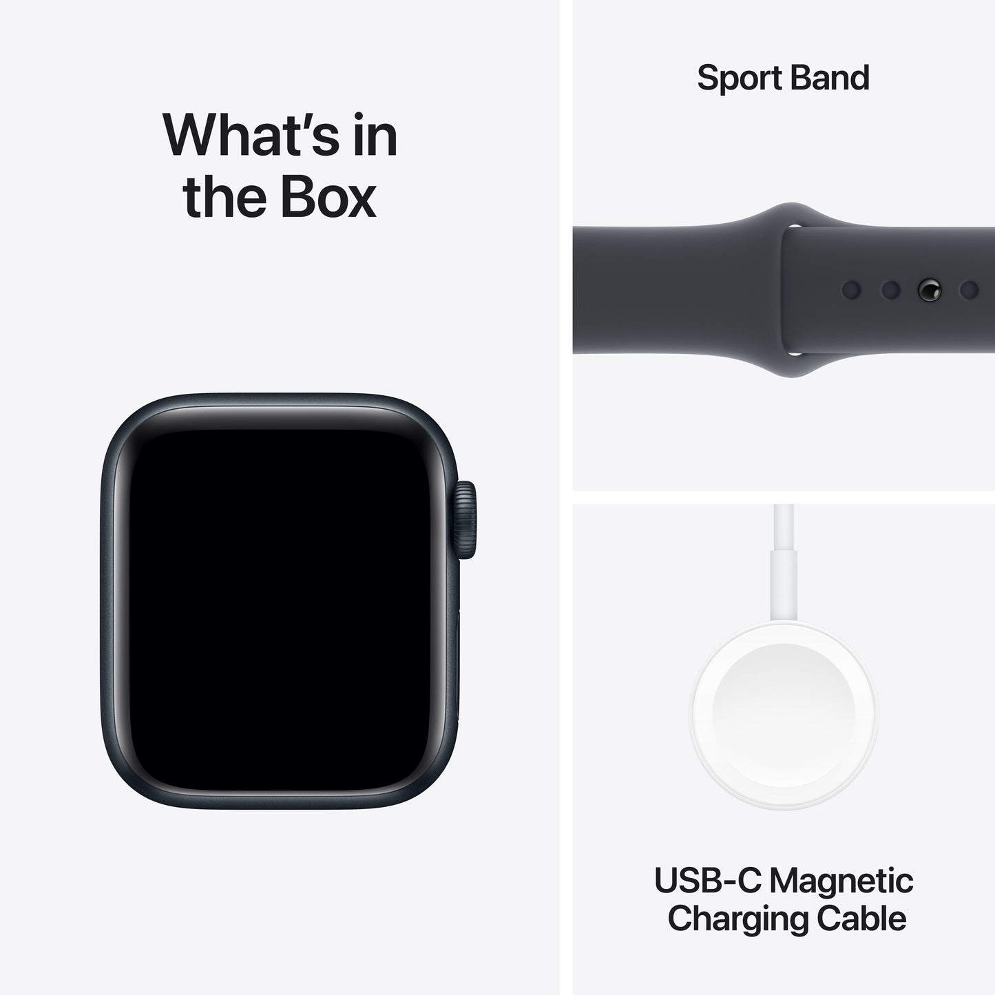 Apple Watch SE GPS + Cellular 40mm Midnight Aluminium Case with Midnight Sport Band - M/L