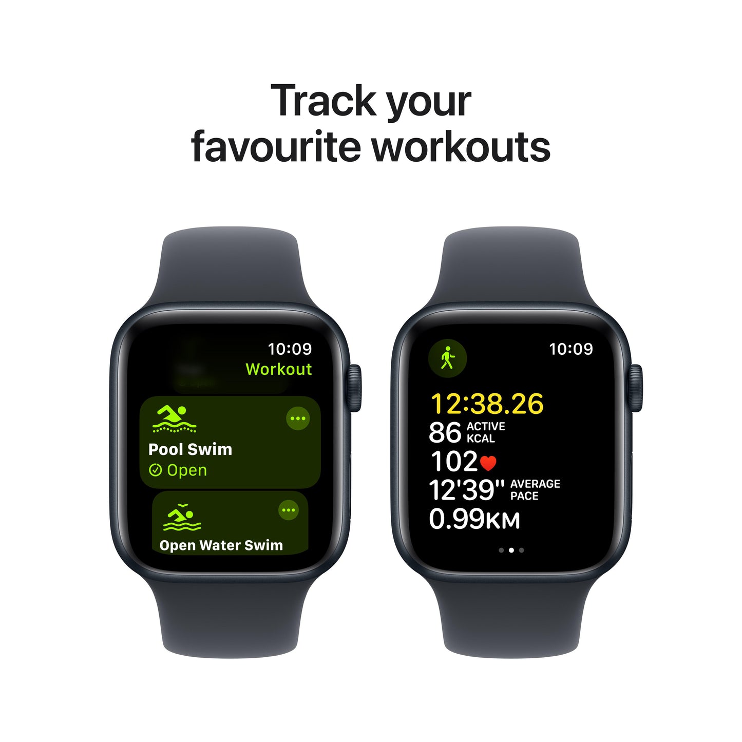 Apple Watch SE GPS + Cellular 44mm Midnight Aluminium Case with Midnight Sport Band - S/M