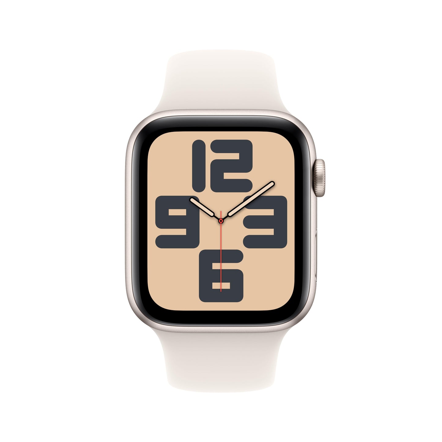 Apple Watch SE GPS + Cellular 44mm Starlight Aluminium Case with Starlight Sport Band - M/L