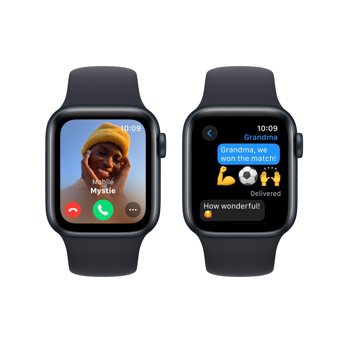 Apple Watch SE (2023) GPS 40mm Midnight Alum Case w/ Midnight Sport Band - S/M