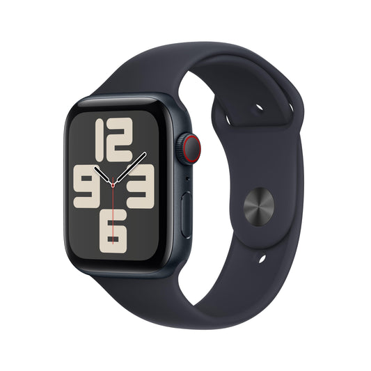 Apple Watch SE (2023) GPS + Cellular 44mm Midnight Alum Case w/ Midnight Sport Band - S/M