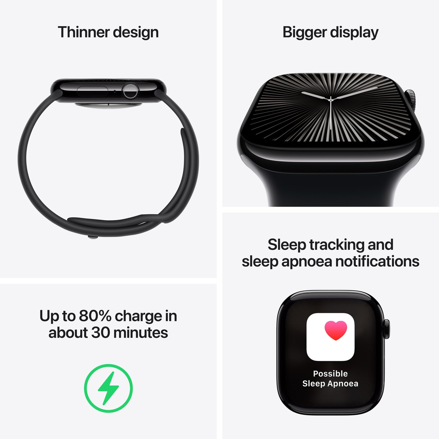 Apple Watch Series 10 GPS + Cellular 42mm Rose Gold Aluminium Case with Light Blush Sport Band - S/M