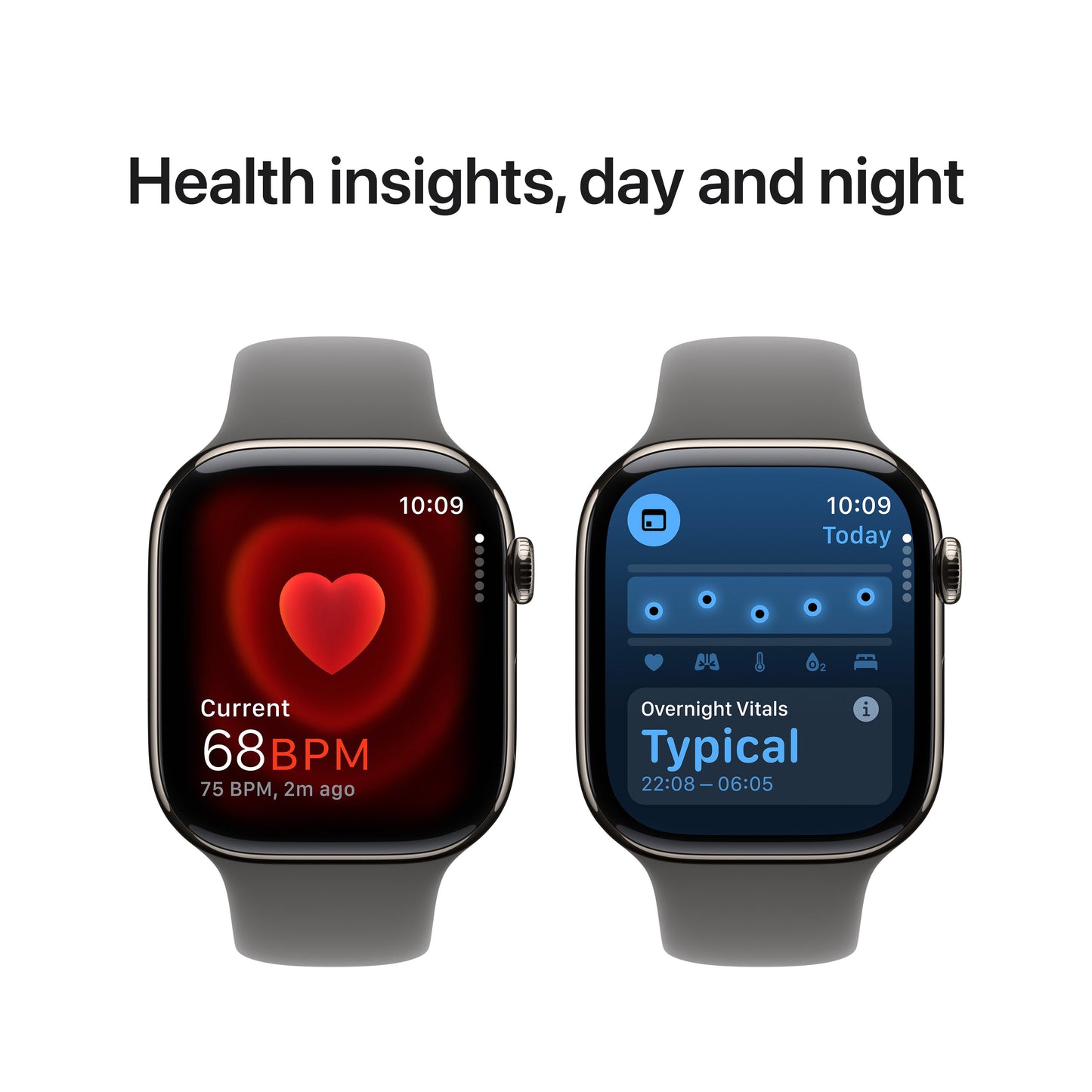 Apple Watch Series 10 GPS + Cellular 46mm Natural Titanium Case with Stone Grey Sport Band - M/L