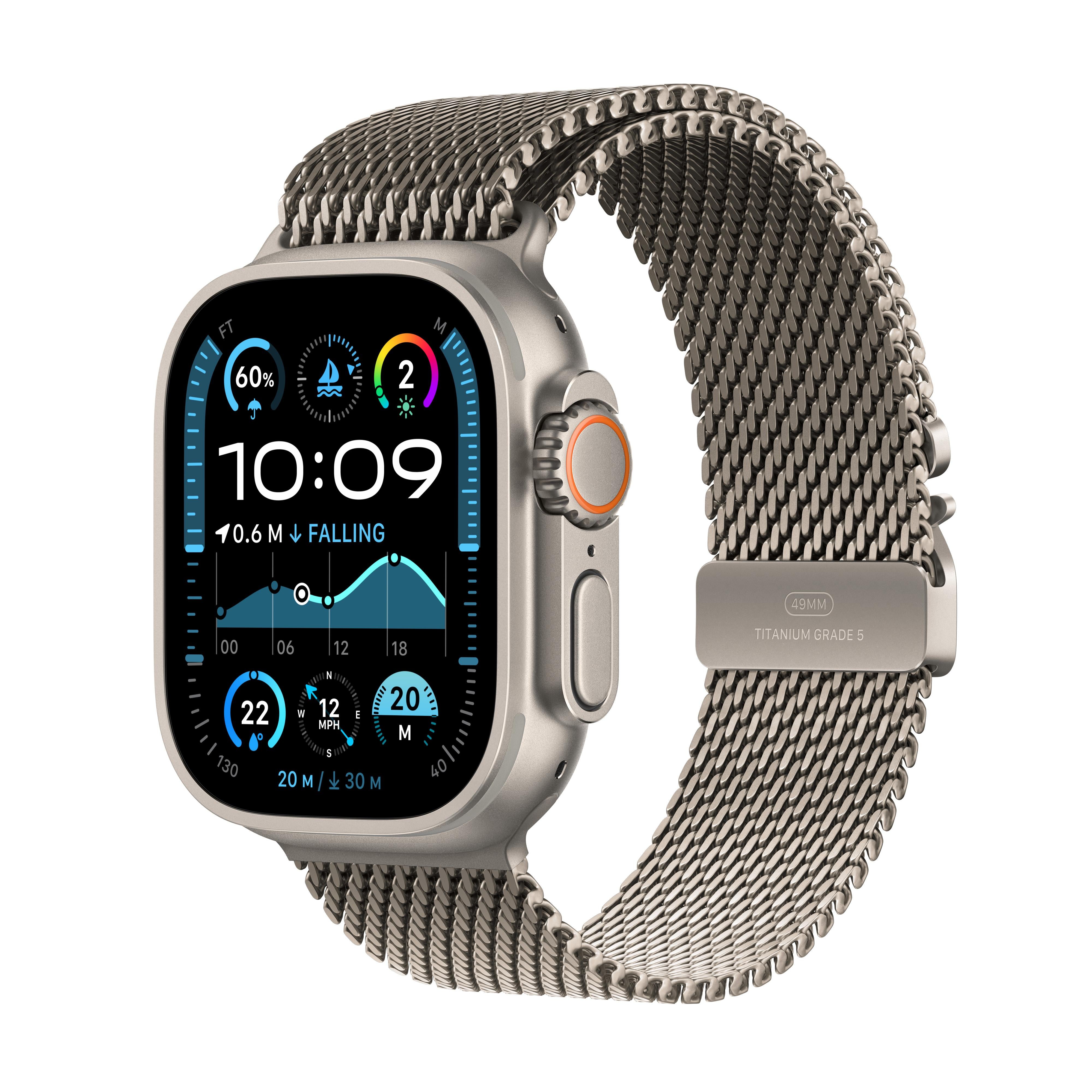 Apple Watch Ultra 2 GPS Cellular 49mm Natural Titanium Case with Nat iStudio Singapore