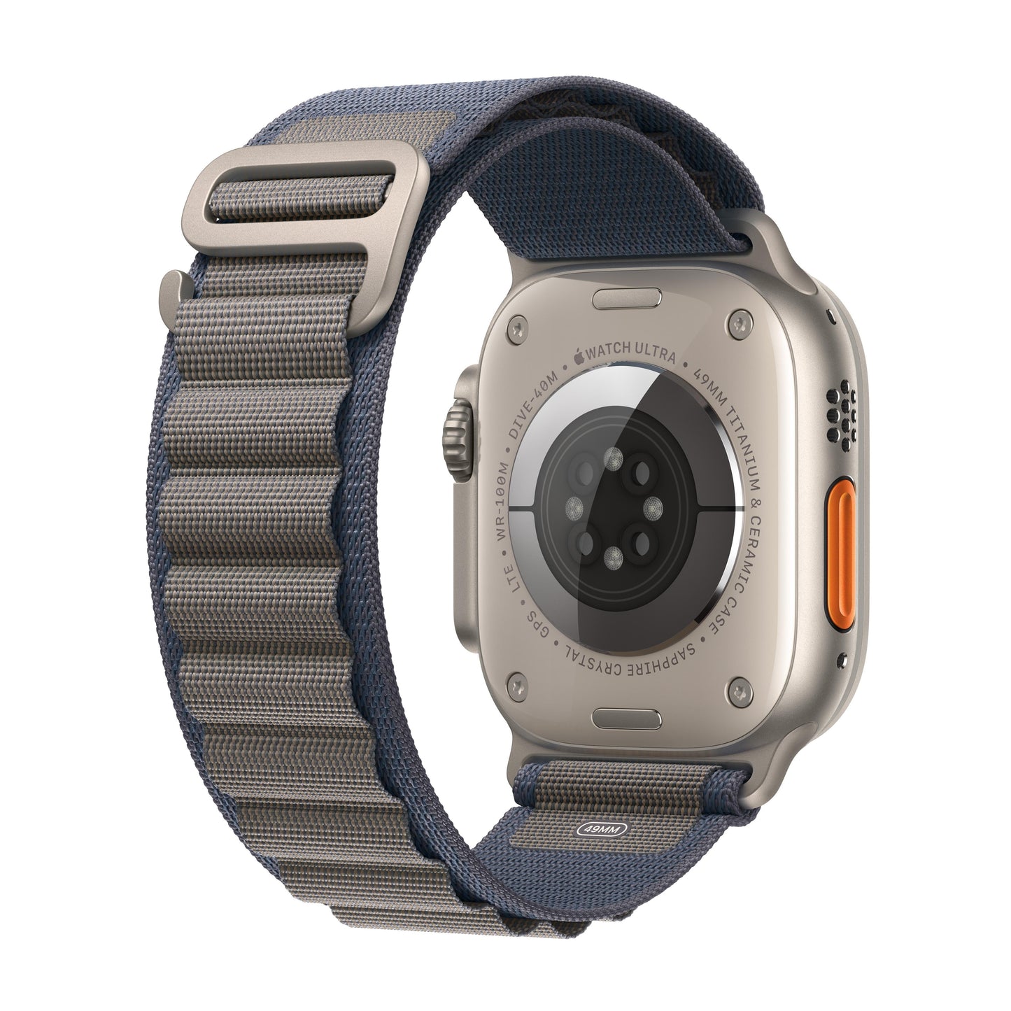 Apple Watch Ultra 2 GPS + Cellular 49mm Titanium Case w/ Blue Alpine Loop - Medium