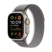 Apple Watch Ultra 2 GPS + Cellular 49mm Titanium Case w/ Green/Grey Trail Loop - M/L