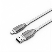 Cygnett Armoured Lightning To USB-A Cable - White 2m