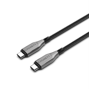 Cygnett Armoured USB-C To USB-C (USB 2.0) Cable - Black 2m