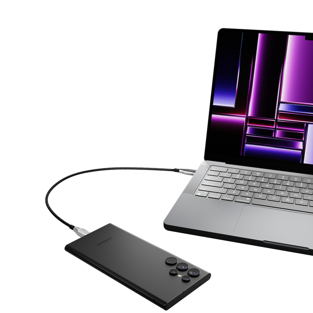 Cygnett Armoured USB-C To USB-C (USB 2.0) Cable - Black 50cm