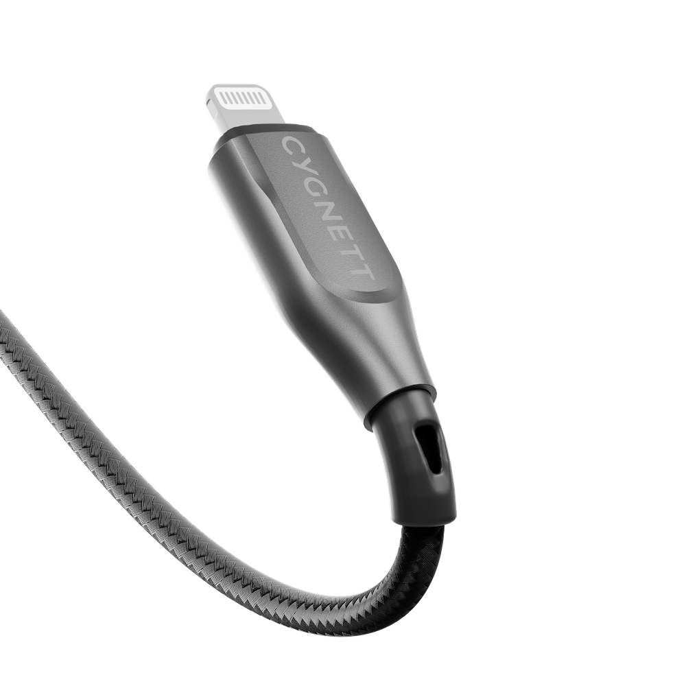 Cygnett Armoured Lightning To USB-A Cable - Black 1m