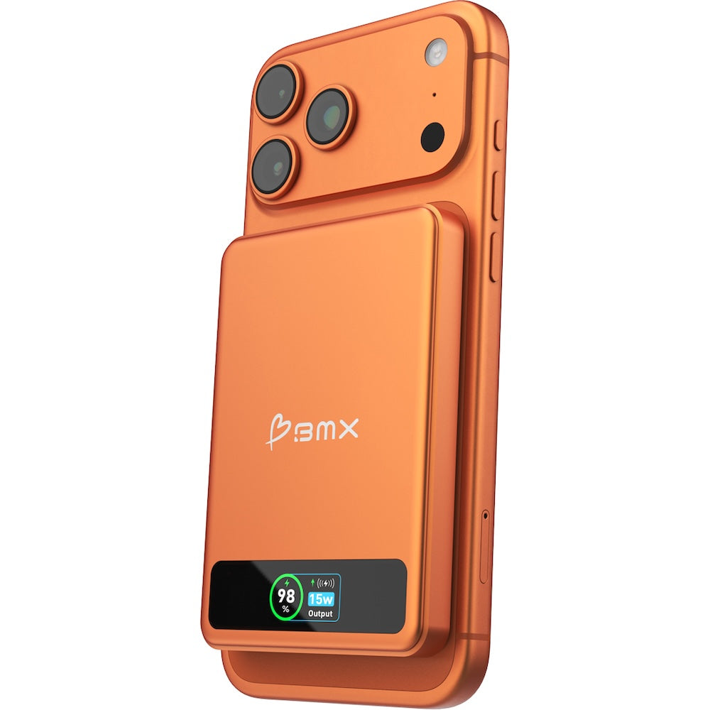 BMX 5000 mAh Magnetic Solid State Power Bank - Orange