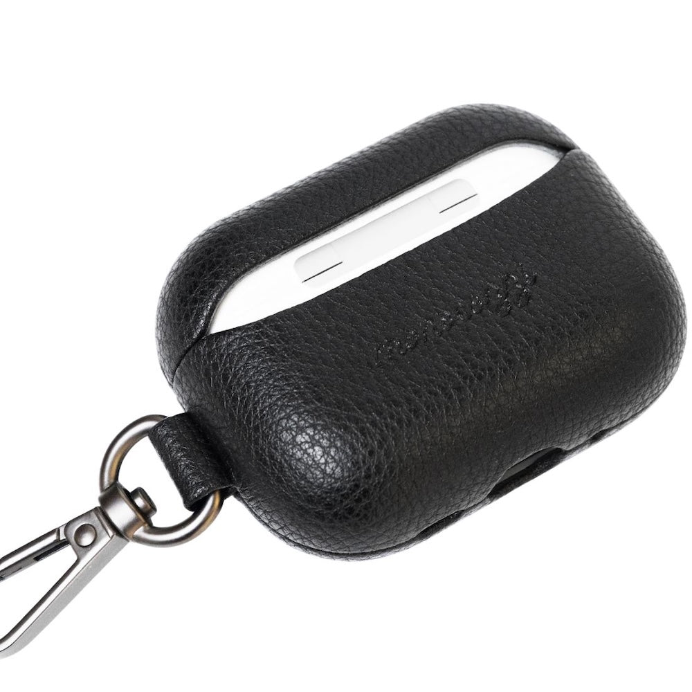 Monocozzi EXQUISITE Premium Pebble Leather Case AirPods Pro 3 Black