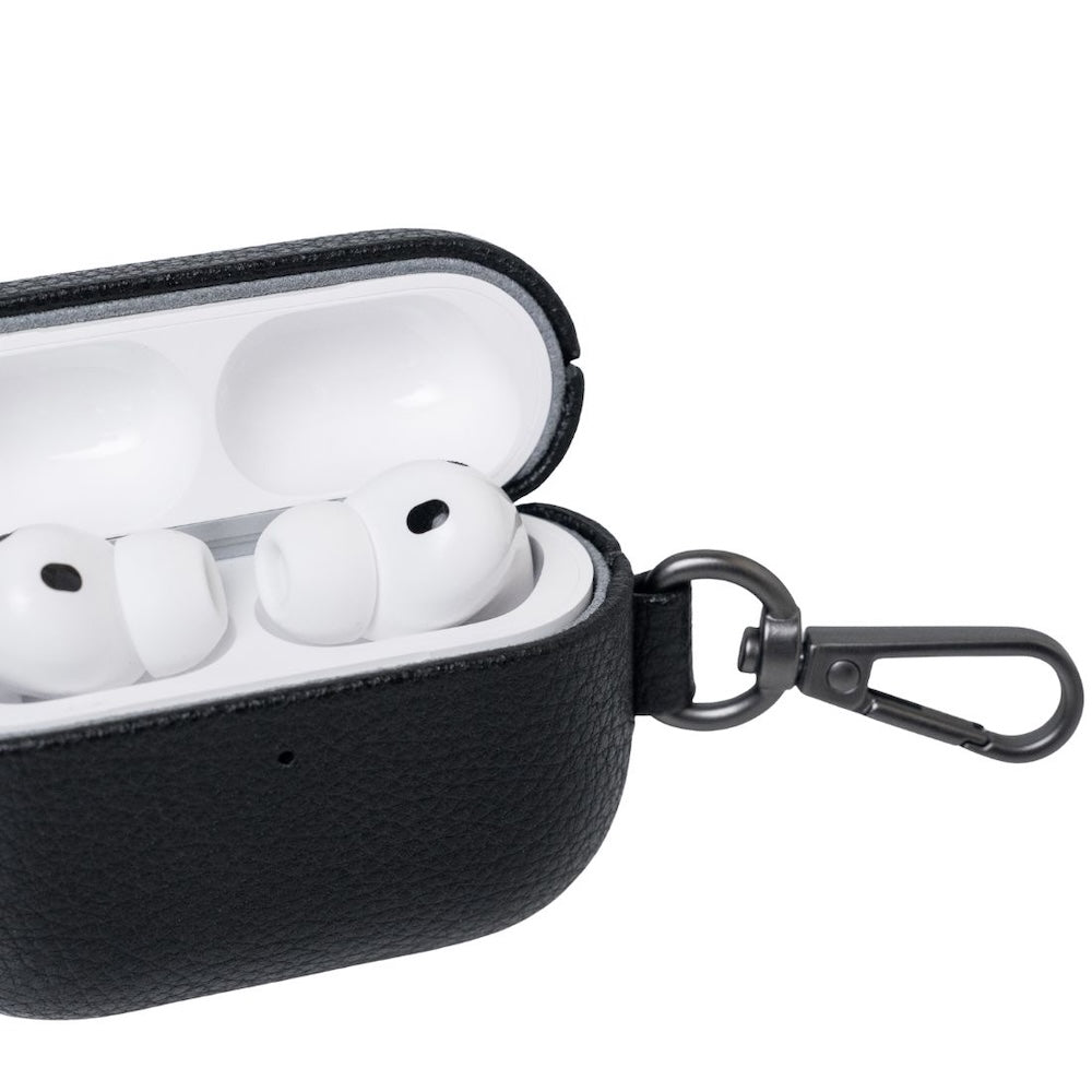 Monocozzi EXQUISITE Premium Pebble Leather Case AirPods Pro 3 Black