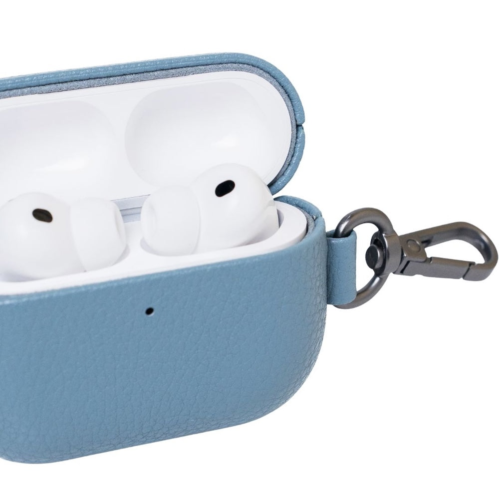 Monocozzi EXQUISITE Premium Pebble Leather Case AirPods Pro 3 Blue