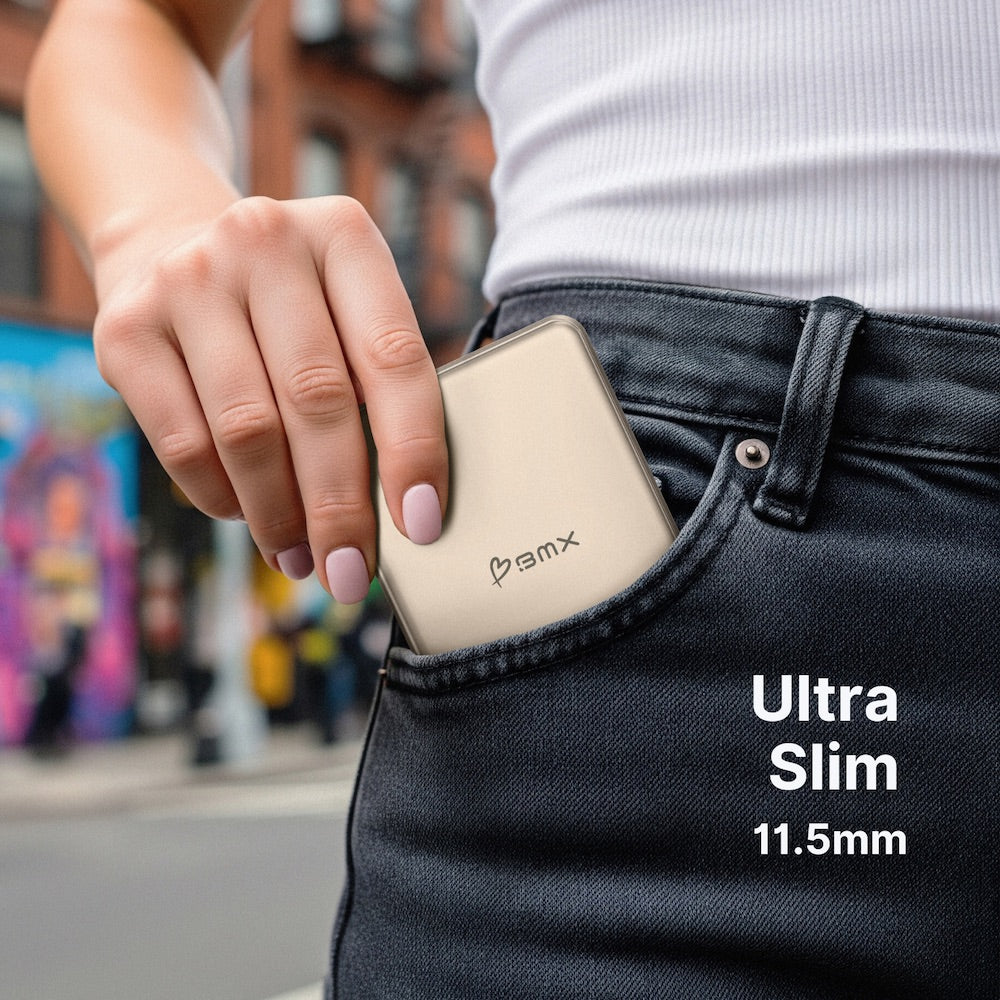 BMX 5000 mAh Magnetic Solid State Power Bank Black