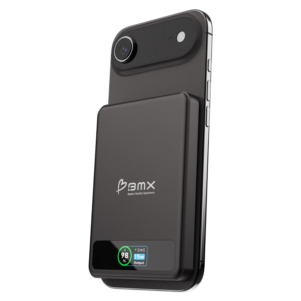 BMX 5000 mAh Magnetic Solid State Power Bank Black