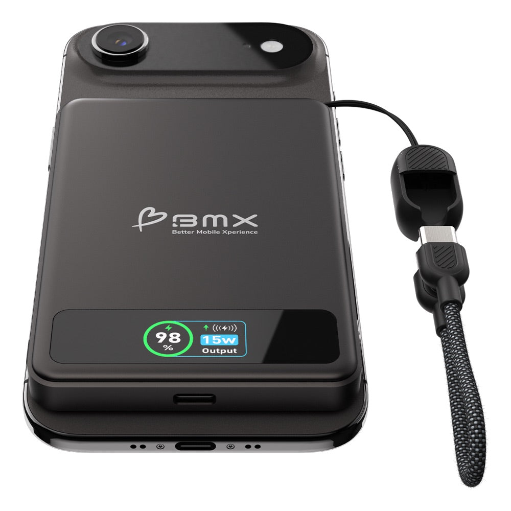 BMX 5000 mAh Magnetic Solid State Power Bank Black