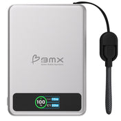 BMX 5000 mAh Magnetic Solid State Power Bank Silver