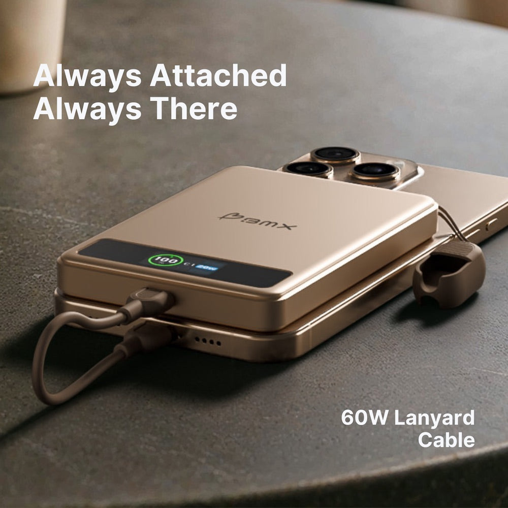 BMX 5000 mAh Magnetic Solid State Power Bank Silver