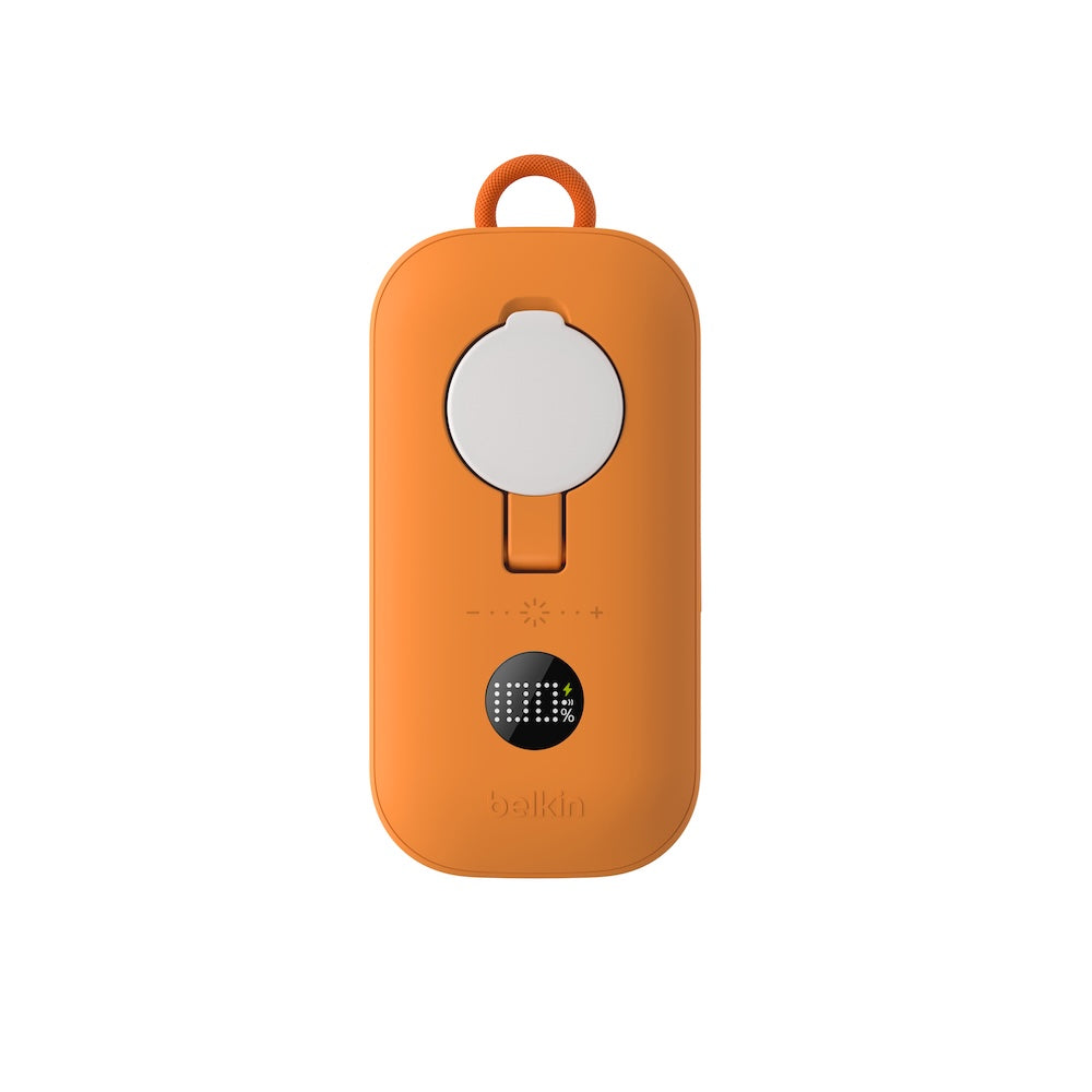 Belkin BoostCharge Pro 10000mAh Magnetic Power Bank with Motion Sensing Light Orange