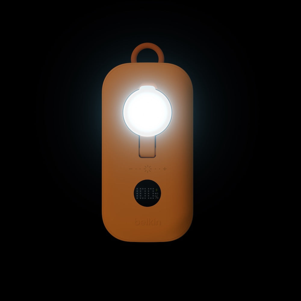Belkin BoostCharge Pro 10000mAh Magnetic Power Bank with Motion Sensing Light Orange