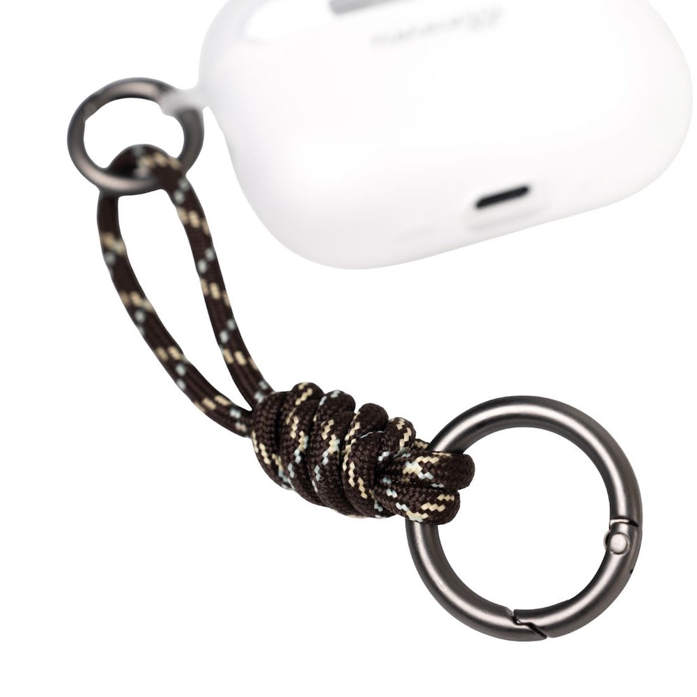 Monocozzi ESSENTIALS Dust Proof Translucent Soft Plastic Case AirPods Pro 3 with Brown Strap