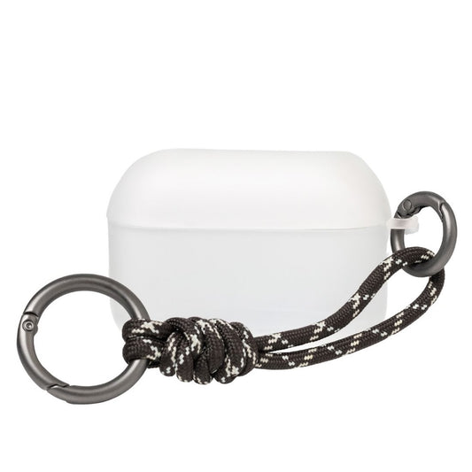 Monocozzi ESSENTIALS Dust Proof Translucent Soft Plastic Case AirPods Pro 3 with Brown Strap