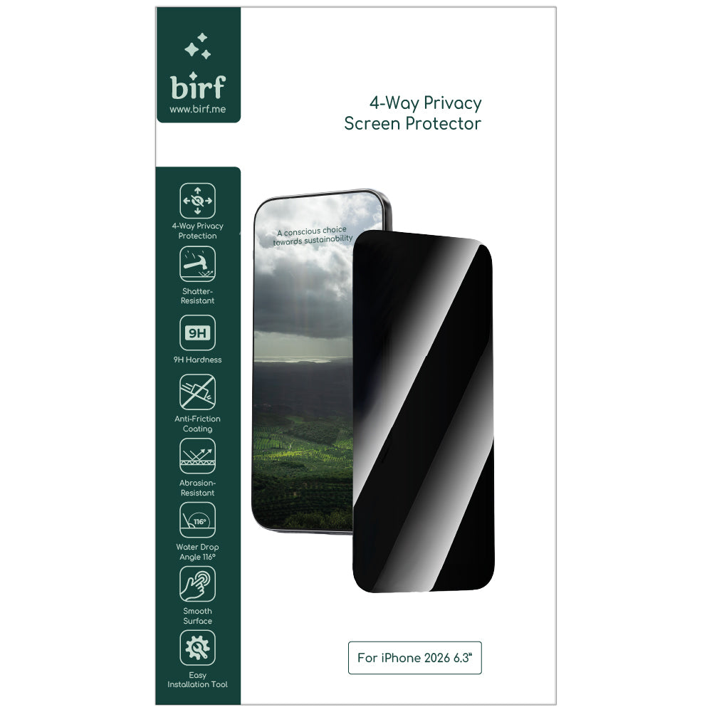 Birf 4-Way Privacy Screen Protector iPhone 18 Pro