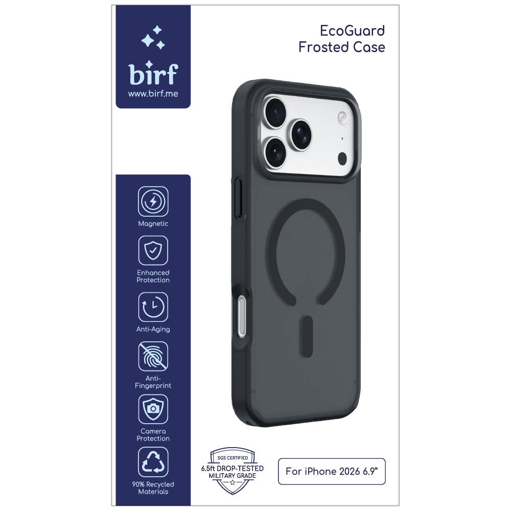Birf EcoGuard Frosted Case iPhone 18 Pro Max Black