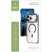 Birf GreenGuard Kickstand Clear Case iPhone 18 Pro Black