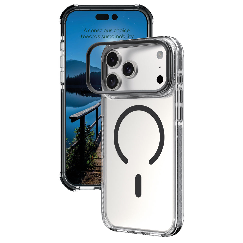 Birf GreenGuard Kickstand Clear Case iPhone 18 Pro Max Black