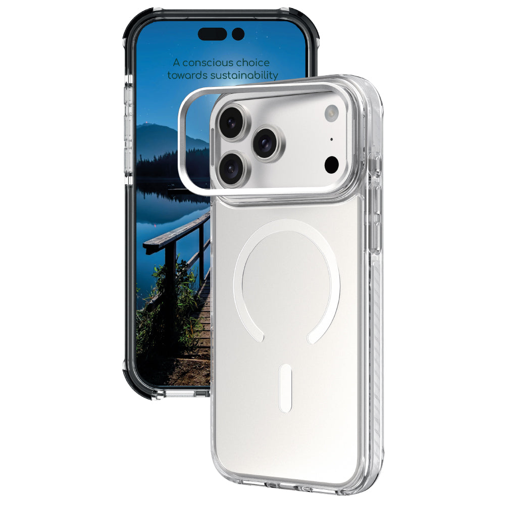 Birf GreenGuard Kickstand Clear Case iPhone 18 Pro Max White