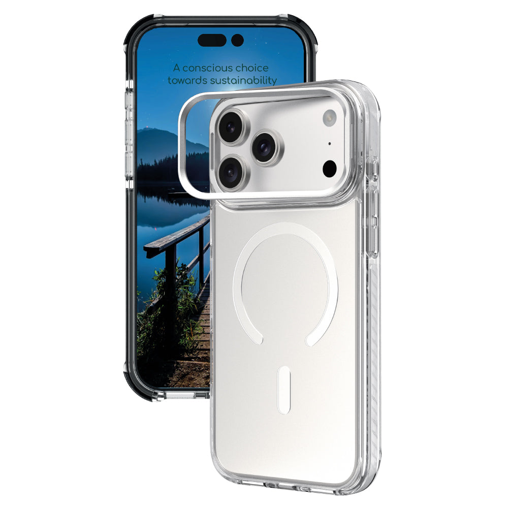 Birf GreenGuard Kickstand Clear Case iPhone 18 Pro White
