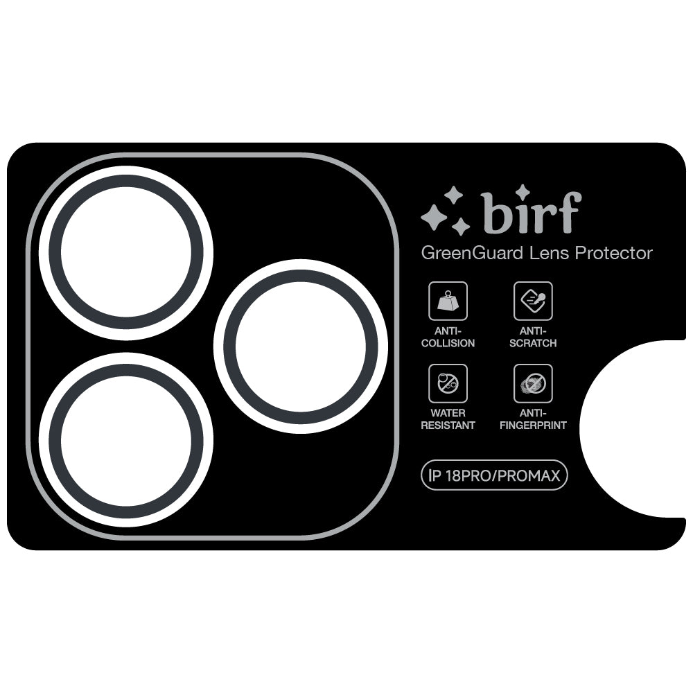 Birf GreenGuard Lens Protector iPhone 18 Pro/Pro Max