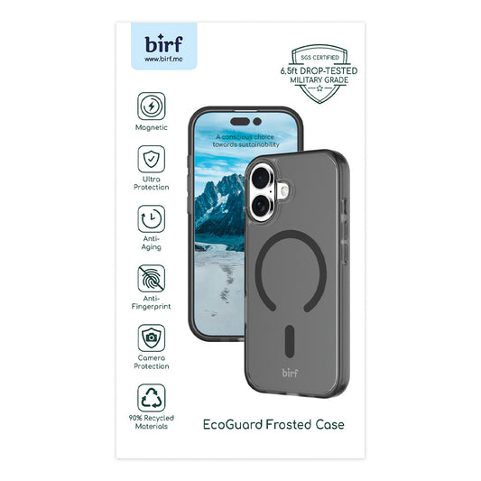 Birf Magsafe EcoGuard Frosted Case for iPhone 17 Black