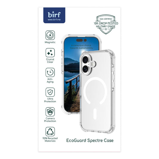 Birf Magsafe EcoGuard Spectre Case for iPhone 17 Clear