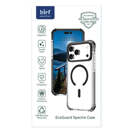 Birf Magsafe EcoGuard Spectre Case for iPhone 17 Pro Black