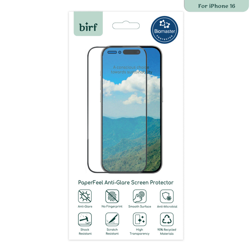 Birf iPhone 16 PaperFeel Anti Glare Screen Protector – iStudio