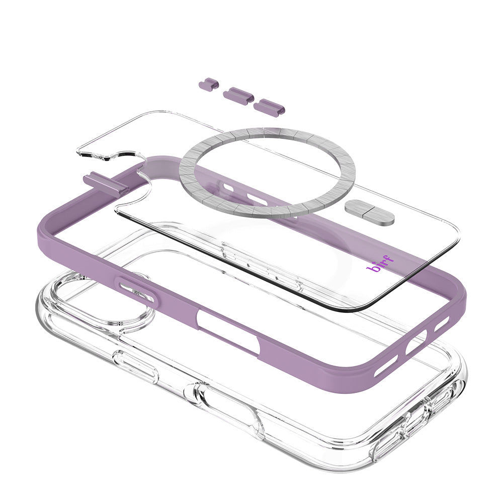 Birf iPhone 16 GreenGuard Airbag Sakura Plum Case