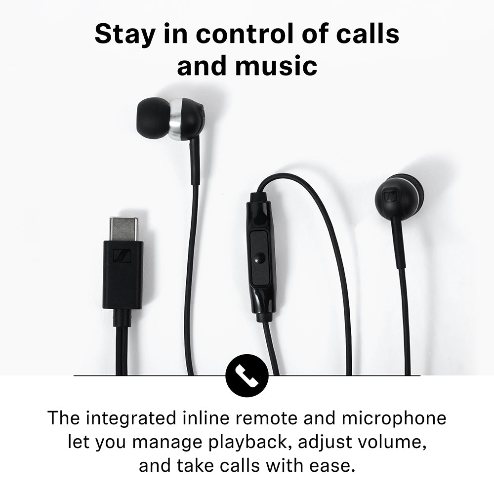 Sennheiser CX 80U TypeC Earphone Black