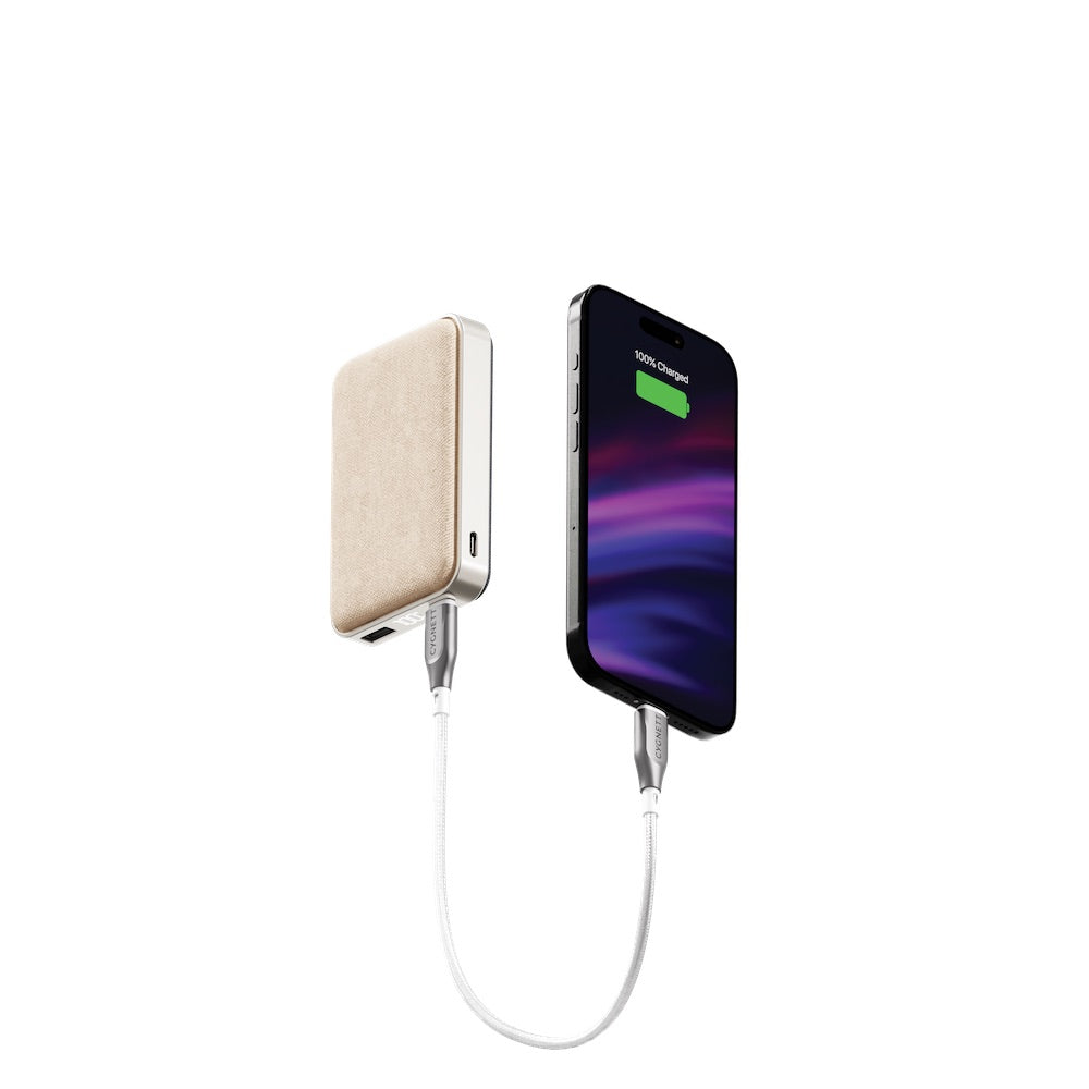 Cygnett ChargePro 10K mAh Power Bank - Champagne
