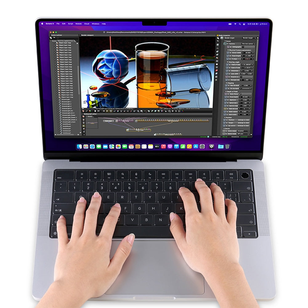 Comma Invisible Keyboard Protector for MacBook Neo - Transparent Black