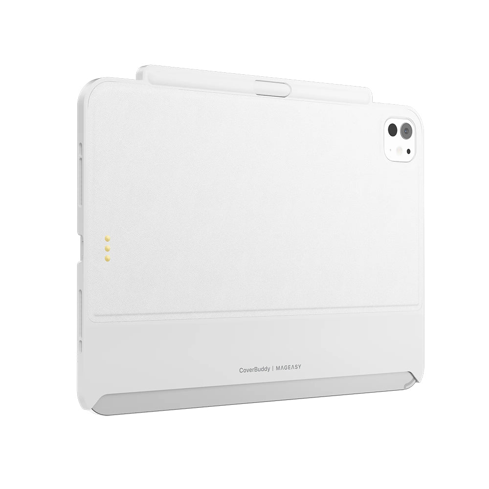 MagEasy CoverBuddy for 11-inch iPad Pro (M4/M5) Leather White