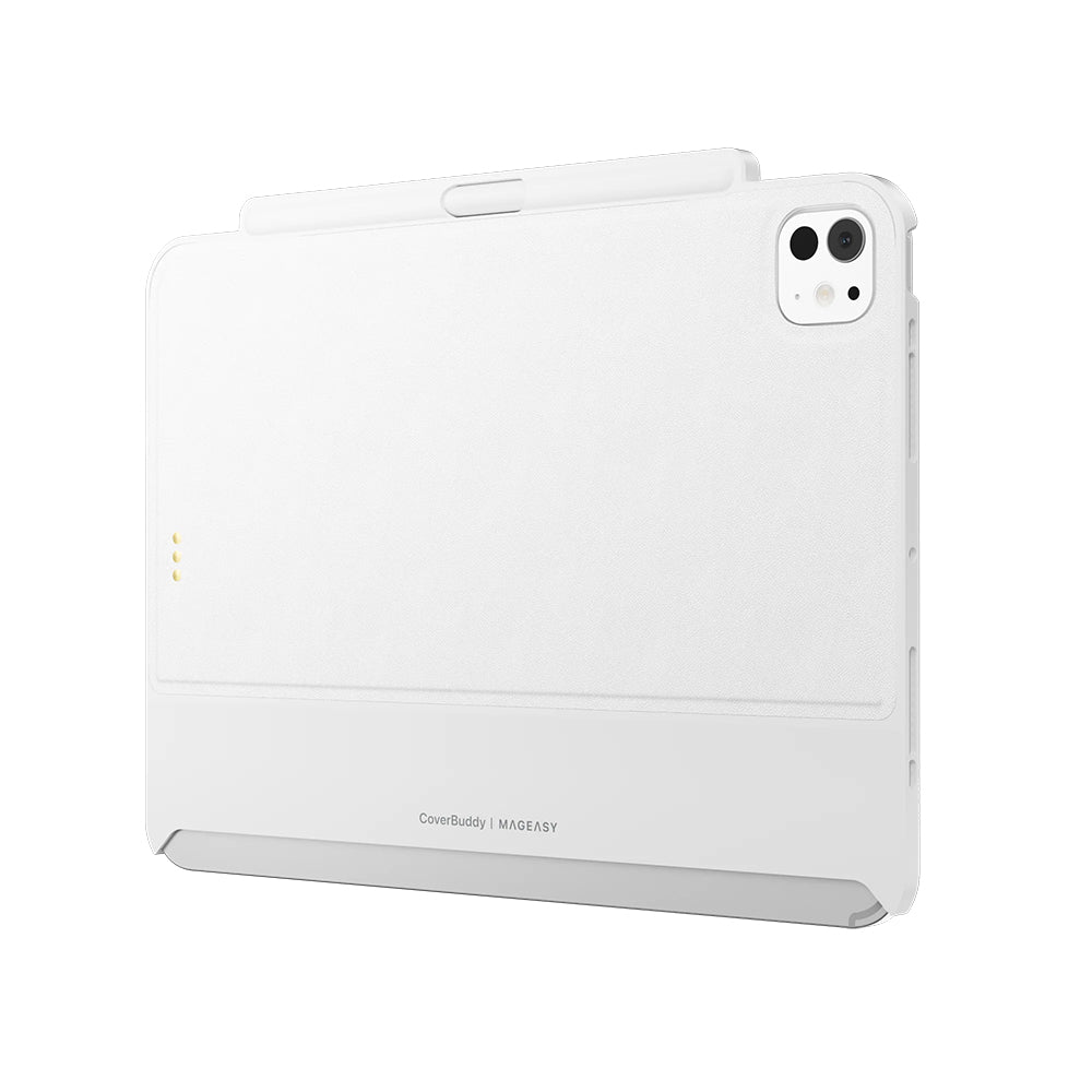 MagEasy CoverBuddy for 11-inch iPad Pro (M4/M5) Leather White