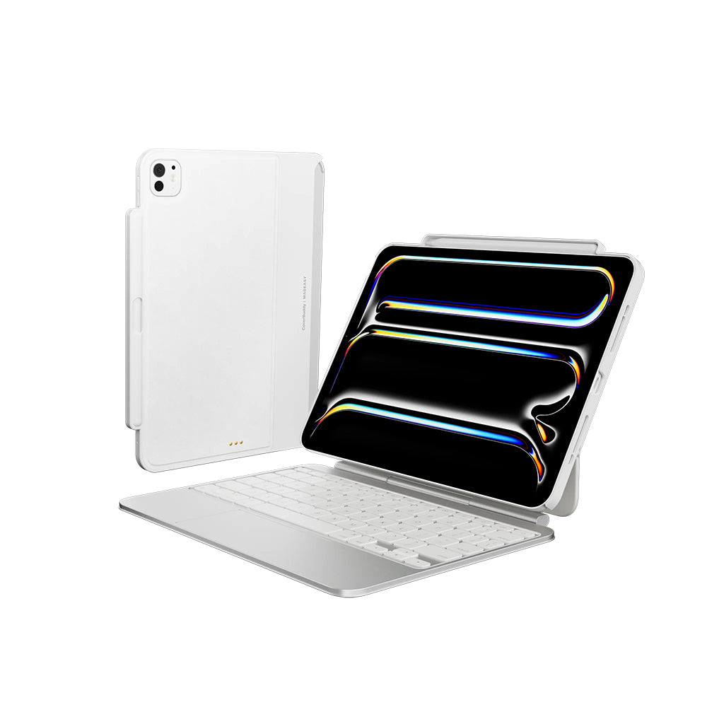 MagEasy CoverBuddy for 11-inch iPad Pro (M4/M5) Leather White