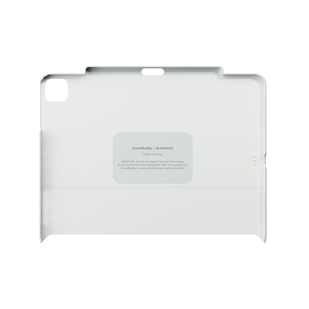 MagEasy CoverBuddy for 13-inch iPad Air (M2/M3/M4) / iPad Pro(1st/2nd/3rd/4th Gen) Leather White