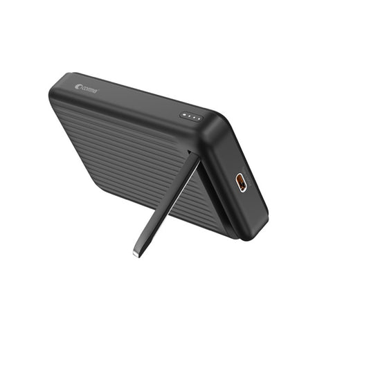 DEVIA COMMA Extreme Speed Series Mini PD 30W QI2 Magnetic Bracket Powerbank (10000mAh) - Black