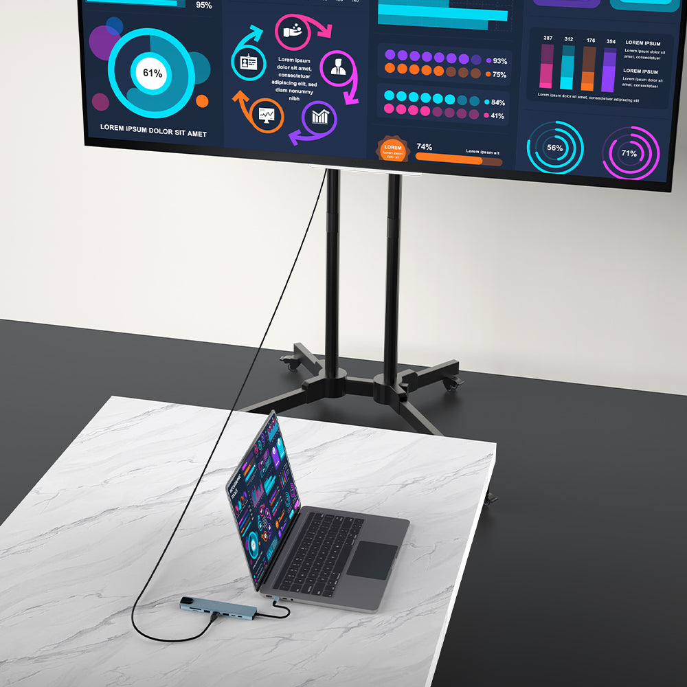 Devia Pro1 8-in-1 USB-C Hub - Gray