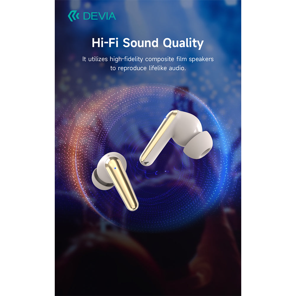 DEVIA Star Series ANC TWS-E4 Wireless Earphone EM409 Black