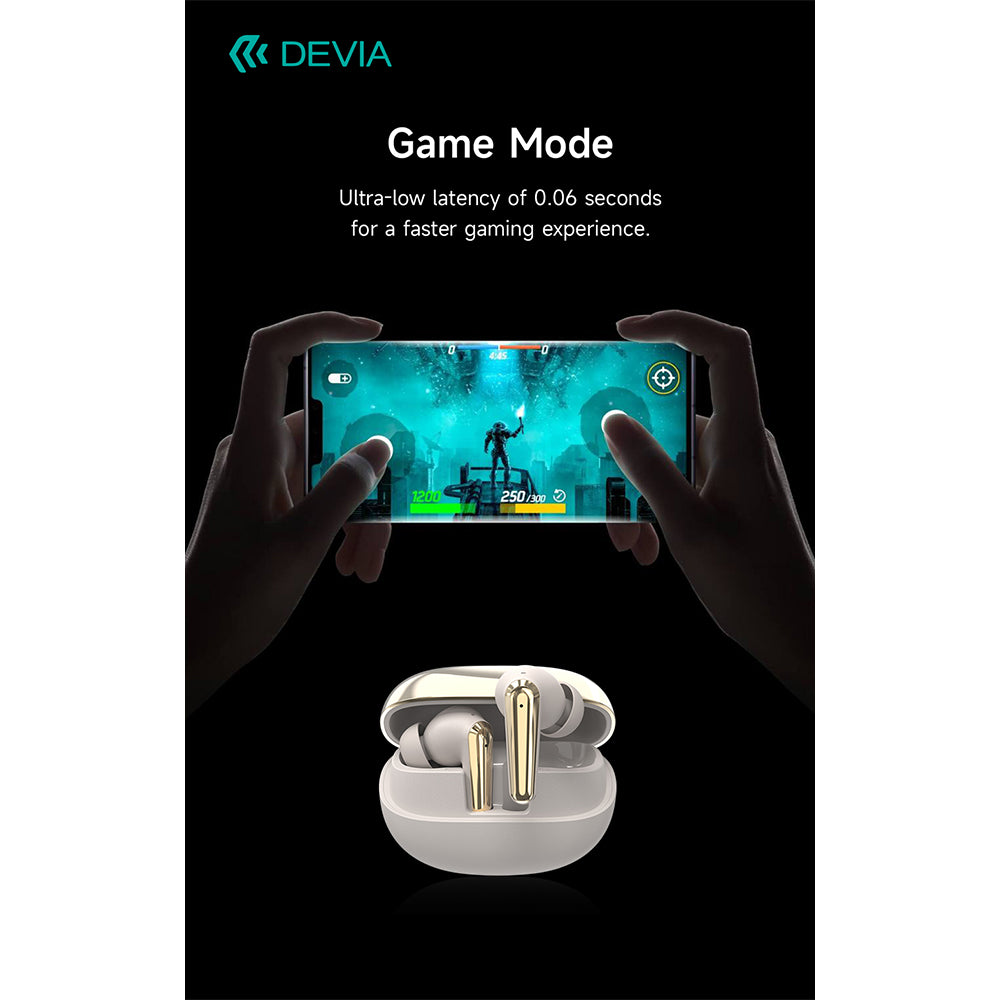 DEVIA Star Series ANC TWS-E4 Wireless Earphone EM409 Black